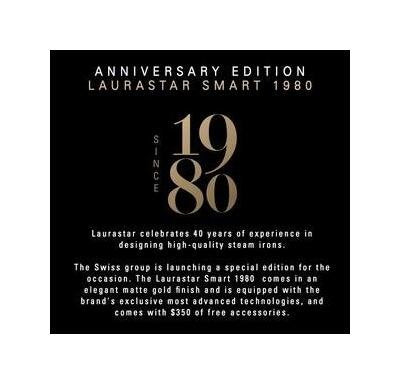 LauraStar Smart 1980 Anniversary Edition Bluetooth Mobile App Ironing System Black - Image 9