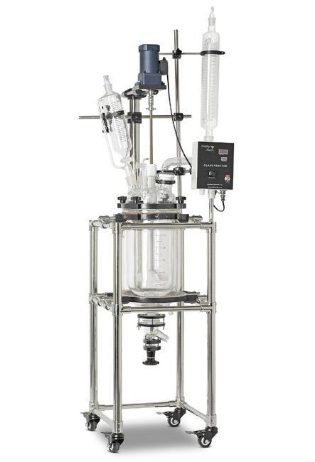 20 Liter (L) Capacity Double Jacketed Reactor with Air Motor - Image 1