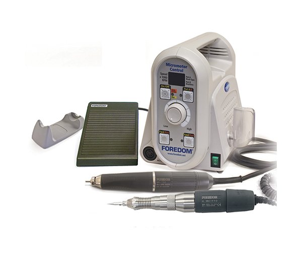 Foredom Dual Handpiece Kit with Brushless 1/8" Collet Rotary & Hammer Handpieces - Image 1