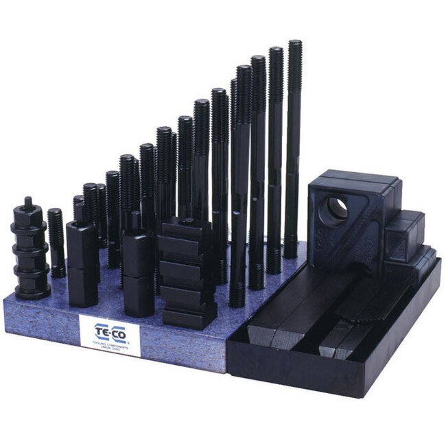 TE-CO 1 Inch Table T-Slot Clamping Kit - Image 1
