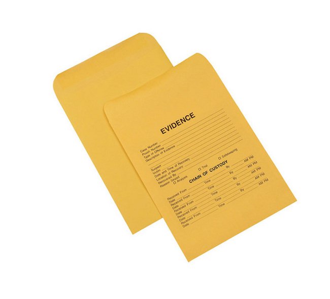 9-Inch Kraft Evidence Envelope - Image 1
