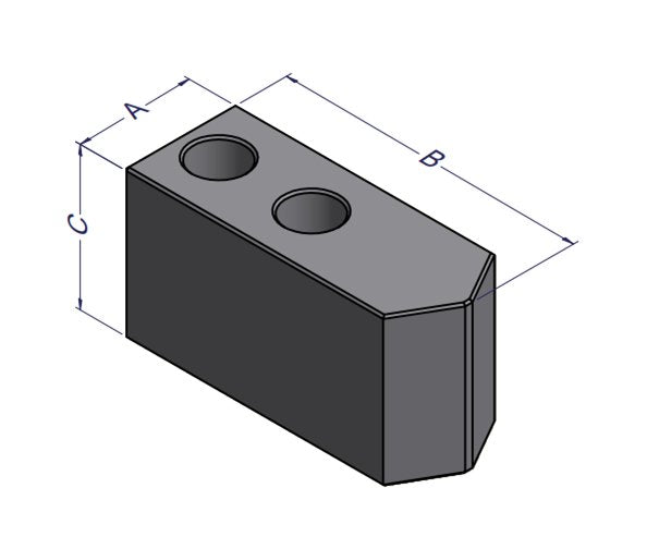 Precision A-2 Tool Steel Blank QC Top Jaws for KSF Power Chucks - Image 2