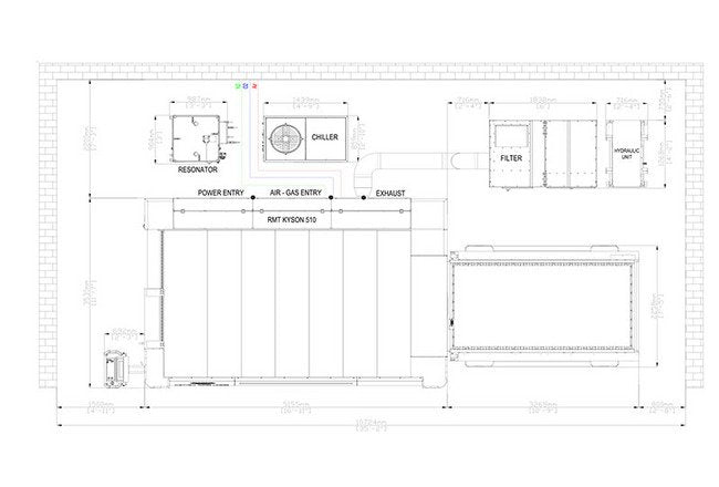 Kyson 510-2 Fiber Laser Machine - 2 kW Light Source - Image 2