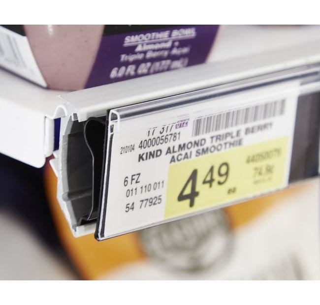 Cooler/Freezer Shelf Channel Label Holder - 47-5/8" Length - Image 1