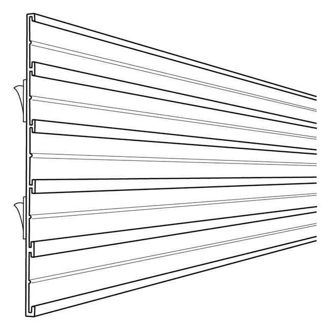 Self-Adhesive Track Sign Channel - 47-7/8" Length, Black - Image 1