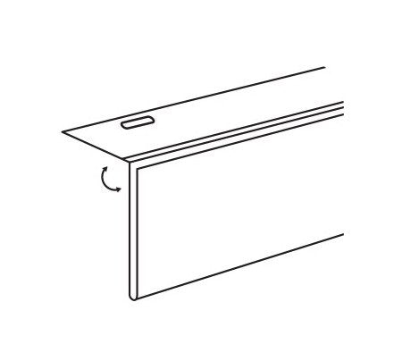 3-1/2" Flip-Up Covered Face Sign Holder - Image 2