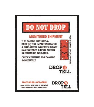 Drop-N-Tell 100 G Impact Sensitivity Damage Indicator Labels - Image 2