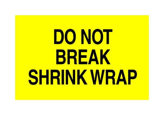 Bright Yellow Do Not Shipping Labels - 3 x 5 Inch (500/Roll) - Image 1