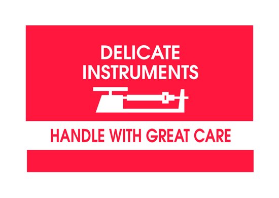 3x2 Delicate Instrument Labels - Image 1