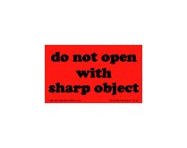 Fluorescent Do Not Shipping Labels - 3x5 in, Black/Red (RL of 500) - Image 1