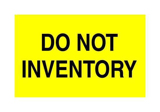 Yellow 'Do Not' Shipping Labels - 3 x 5 Inches - Image 1
