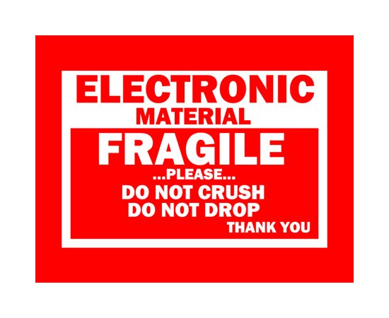 3x4 Fragile Shipping Labels Pack of 500 - Image 1