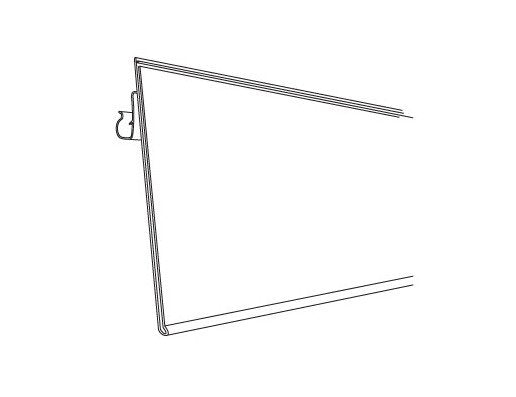 Clip-On Info Strip Label Holder - C-Channel Shelving Compatible - Image 2