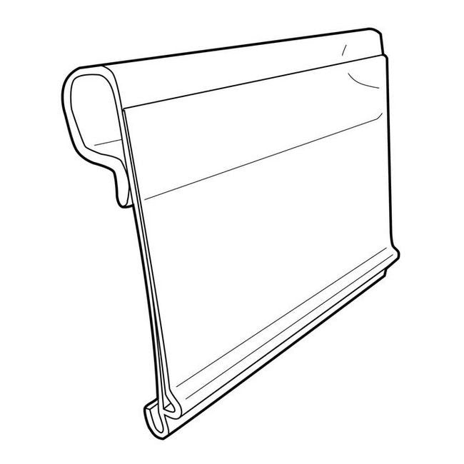 Clear PVC Info Strip Label Holder for Metal Scan Plate - Image 2