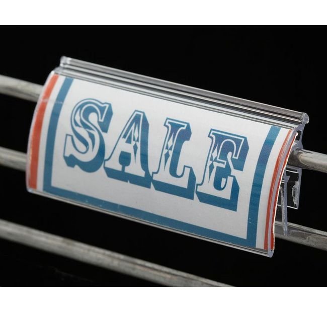 Crystal Clear 2-1/2" Length Label Holder - Image 3