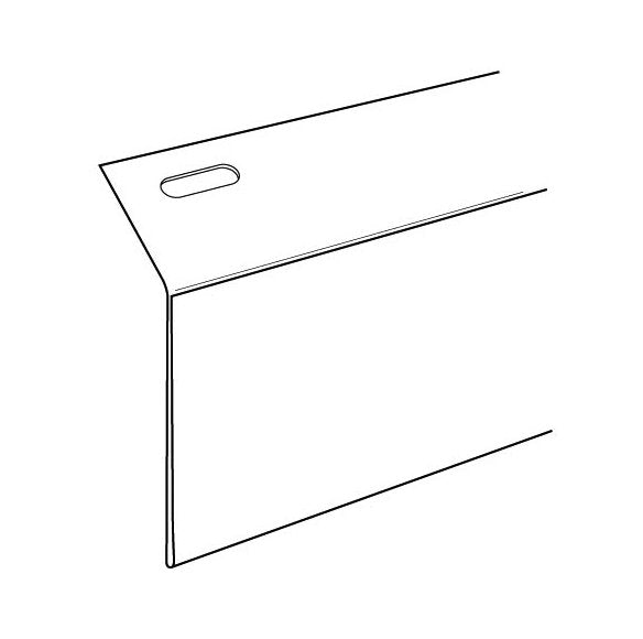 Clear PVC Below Shelf Sign Holder - 3-1/2" x 5-1/2" - Image 2