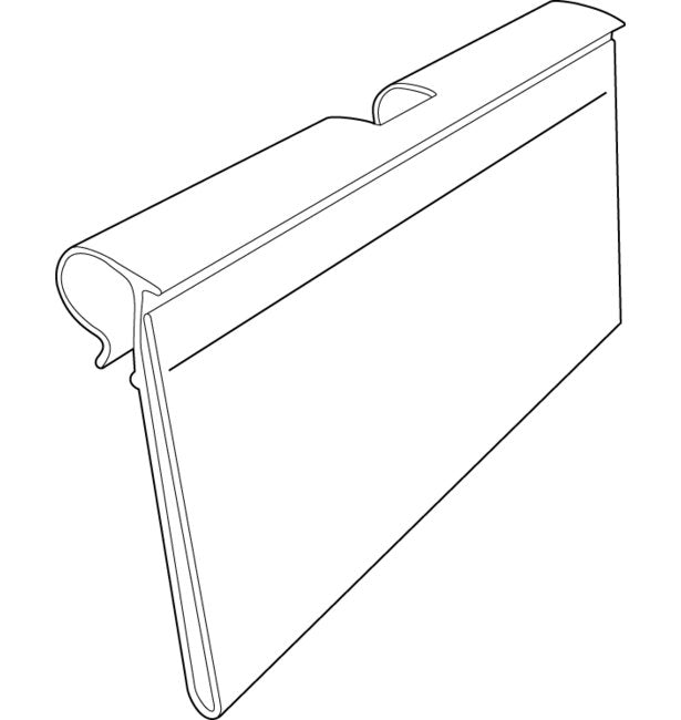 Clear PVC Flip Info Strip Label Holder for T-Scan Hooks - Image 2