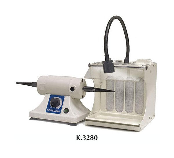 Foredom Bench Lathe with Filter Hood - Professional Series - Image 2