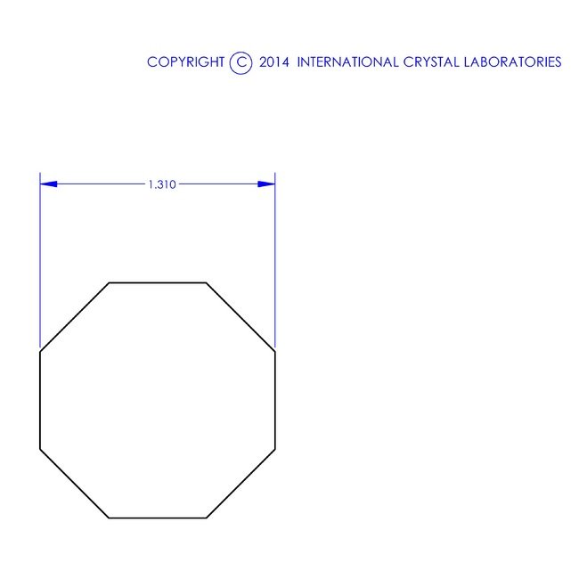 Fused Silica Octagonal Coated Lens Savers® Windows - Pack of 10 - Image 2