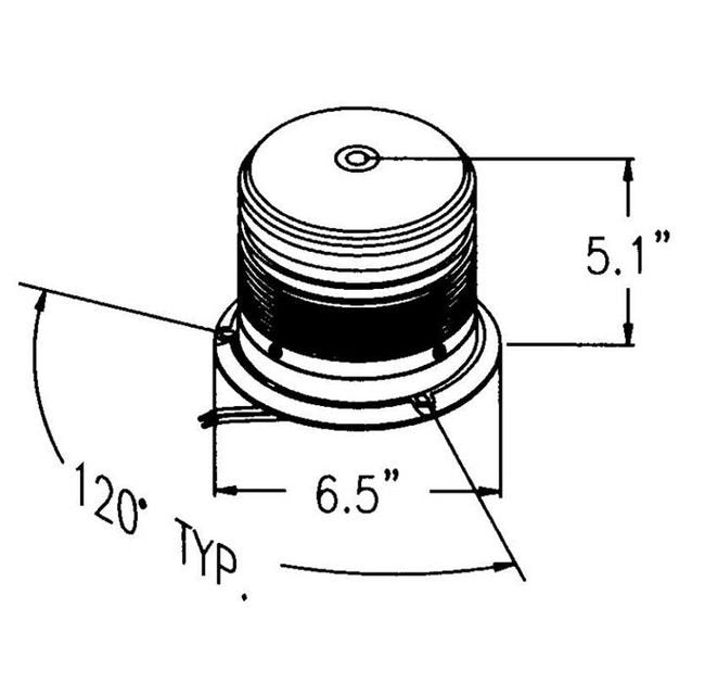Emergency Double Flash Strobe Light - Red - Image 2