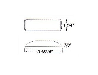 LED Marker/Clearance Light - Light-Amber Single/Dual LED - Image 2