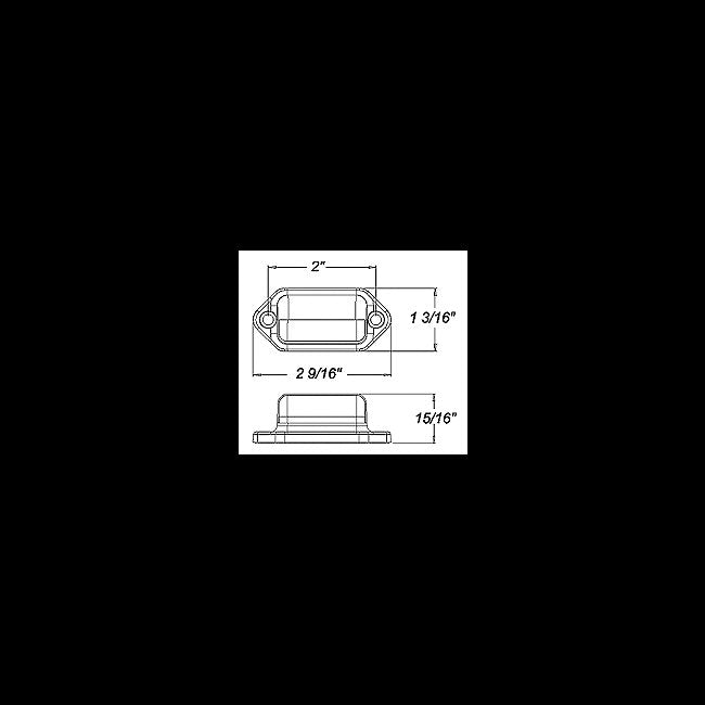 LED Mini License Light with Chrome Plated Housing - Image 3