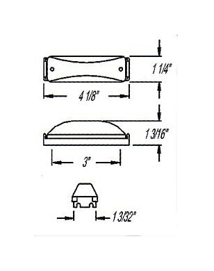 LED Dual-Light Amber Marker/Clearance Light with Bracket - Image 2
