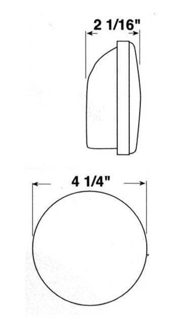 4" Round Sealed Stop, Turn & Tail Light Kit with Polycarbonate Lens - Image 2