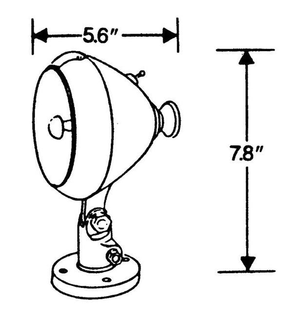 5AG Series 5" Spot/Flood High-Intensity Lamp - Image 2
