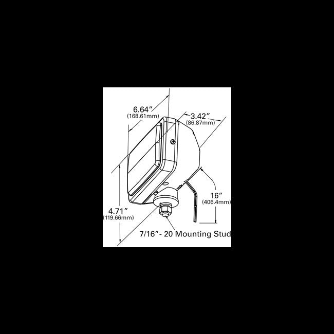 LED Trapezoid Work Lamp - Image 2