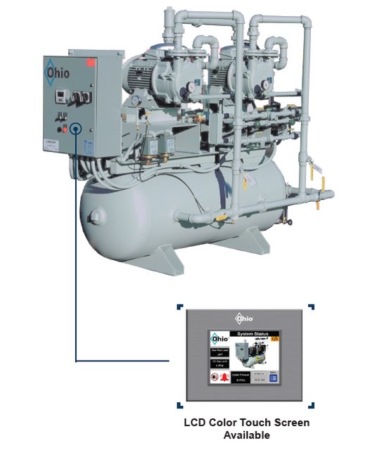7.5 Horsepower (hp) Motor Power Simplex Liquid Ring Vacuum System - Image 2