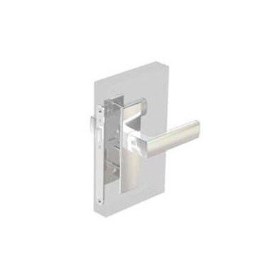 Southco Swing Door Lock - Chrome Nordic Handle, Right Hand In, 1.44-1.75in Thickness - Image 1