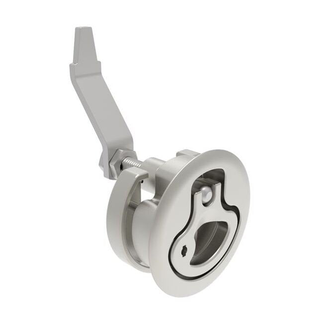 Southco M1 Large Compression Latch, 316 Stainless Steel, Locking, D-Handle, Key Locking, Electropolished - Image 1