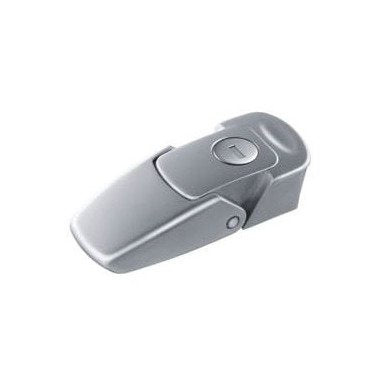 Southco V7 Key Locking Draw Latch - Large Size, Zinc Alloy, Chrome Plated, Satin Finish - Image 1