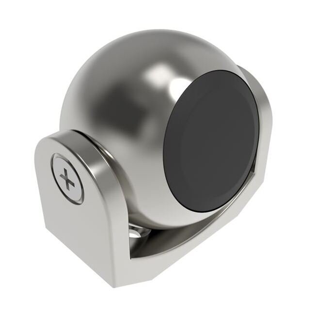 M5 Low Profile Swivel Magnetic Catch in Polished Stainless Steel - Image 1