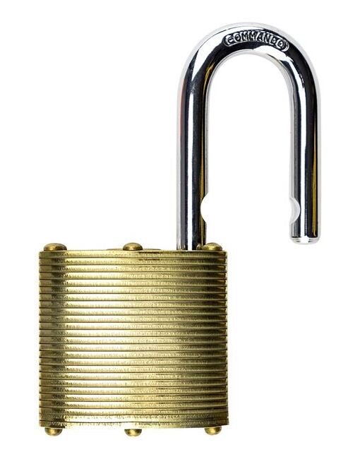 Military-Grade Marine Series Brass Laminated Padlock 1-3/4in - Image 2