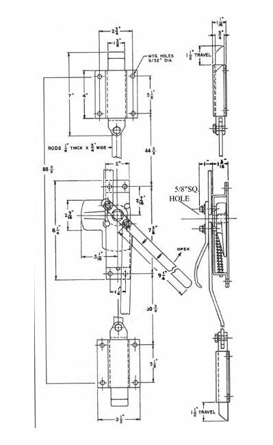 Heavy Duty Dead Bolt Lock with Safety Release - Image 2