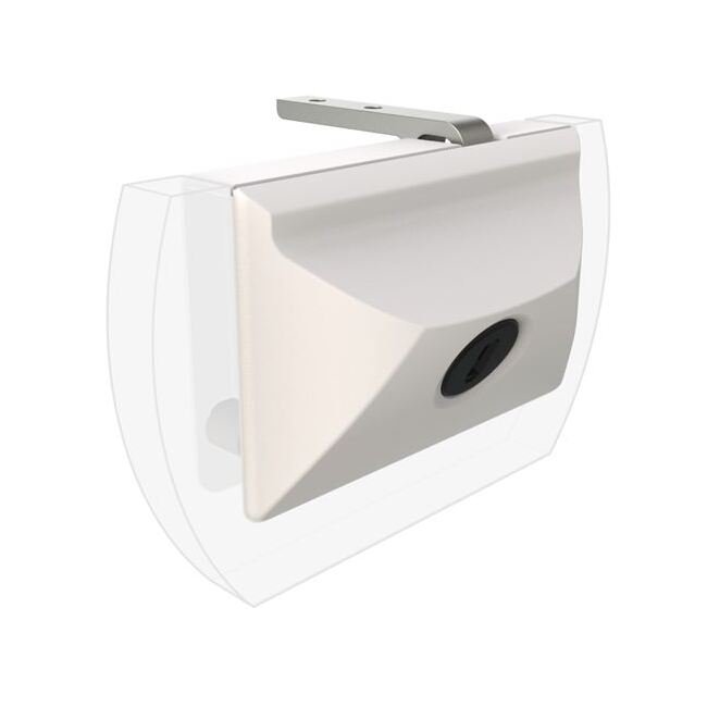 Southco Entry Door Lock - Key Locking, White, Fits 12.7 (.50 in) Door Thickness - Image 1