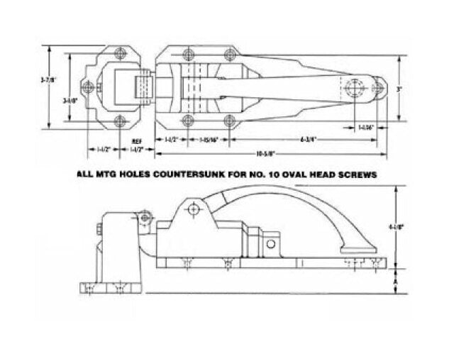 Heavy Duty Walk-In Cooler Lock - Image 2