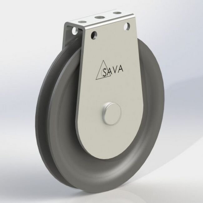 LP Series 0.437 Inch (in) Thickness Side/Top Mount Bracket Pulley - Image 1