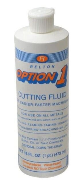 Relton Option1 Water Soluble Cutting Fluid Lubricating Oil - 1 Pt Bottle - Image 1
