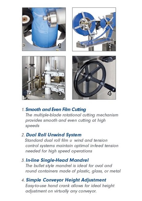 AFM LX-150 Shrink Sleeve Labeler with Tamper Evident Banding - Image 3