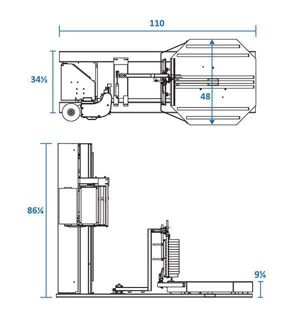 Phoenix PHPA-2150 Automatic Turntable Stretch Wrapper - Image 2