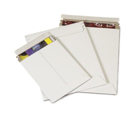 Stayflats® 8 Inch White Self-Seal Mailer - Image 1