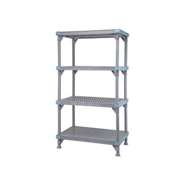Millenia Vented/Solid 4-Tier Shelving Unit 18x24x62 - Image 1