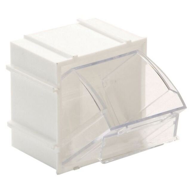 White Tip Out Bin for Efficient Material Handling - Image 1