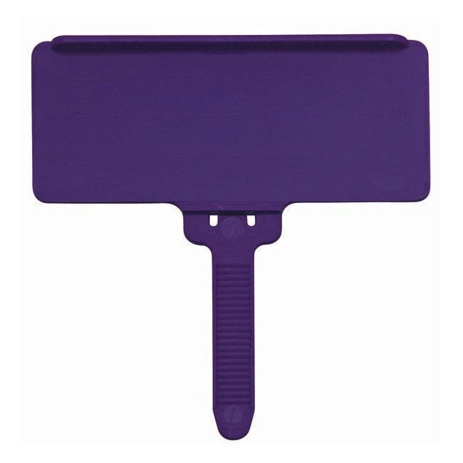 Purple Hanging Label Holder 25 Pack - Organizer for Material Handling Bins - Image 1