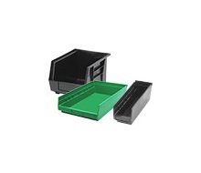 Durable Red Shelf Bin - 11-5/8" x 11-1/8" x 6" - Image 1