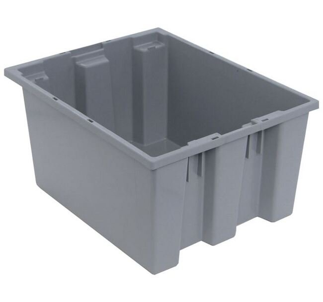 Gray Stack & Nest Tote - 19-1/2" x 15-1/2" x 10" - Image 1