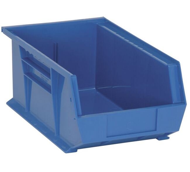 Blue Ultra Stack & Hang Bin - 13-5/8" x 8-1/4" x 6" - Image 1